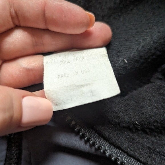 Vintage Girard Old Style Beer Gray Logo Nylon Windbreaker Jacket Size 2XL - Picture 10 of 10